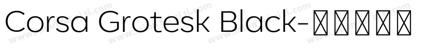 Corsa Grotesk Black字体转换